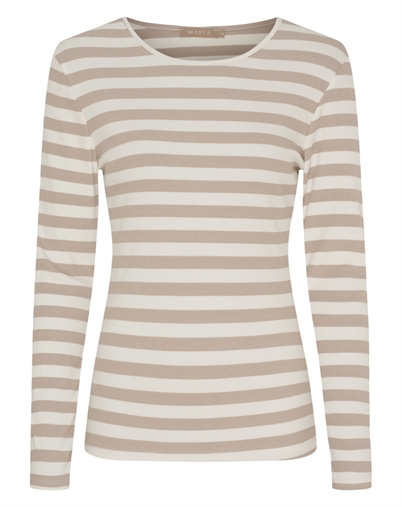  Marta du Chateau - MDCBegonia Langærmet Trøje - Beige Melange